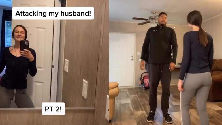 Μάθημα αυτοάμυνας στον σύντροφο