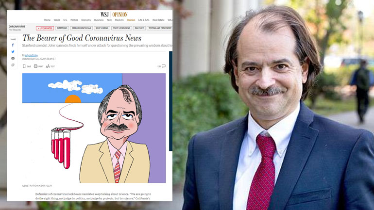 Η WSJ για τον Δρ. Ιωαννίδη: Ο κομιστής των καλών ειδήσεων για τον κορωνοϊό