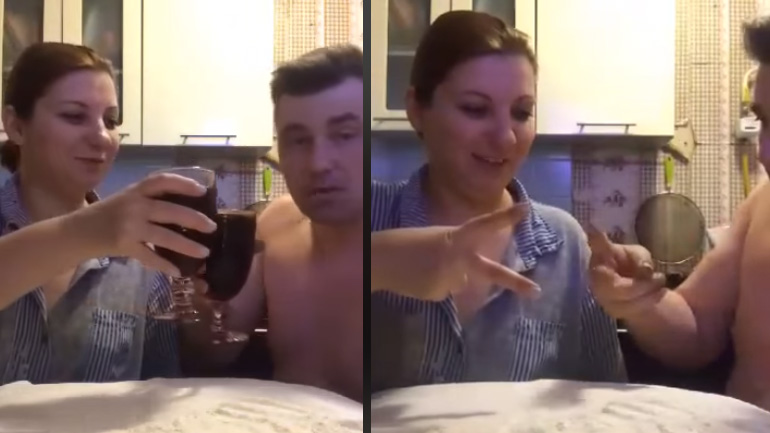 Ένα ζευγάρι παίζει «Πέτρα-Ψαλίδι-Χαρτί»