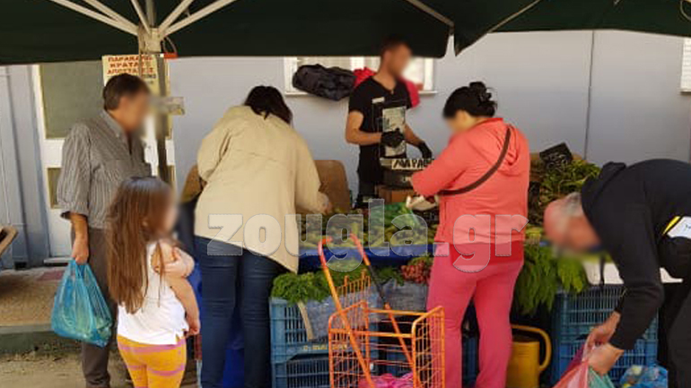 «Συνωστισμός» σε λαϊκή αγορά, κίνδυνος εξάπλωσης του ιού λόγω της μη τήρησης των αποστάσεων