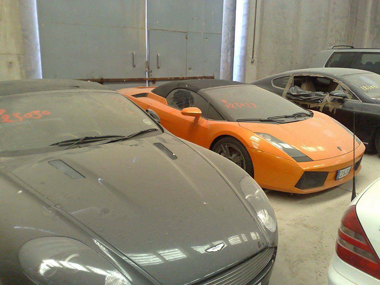 Από τις αποθήκες του ΟΔΔΥ έχουν περάσει Aston Martin ακόμα και Lamborghini Gallardo...
