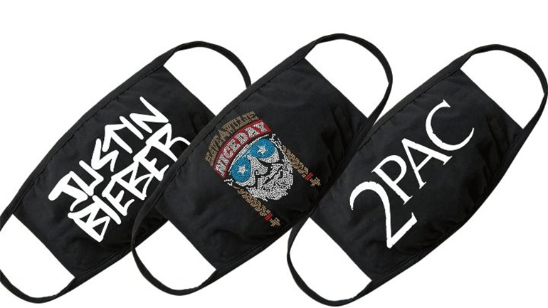 Προστατευτικές μάσκες Justin Bieber, Eilish, Black Sabbath… για καλό σκοπό