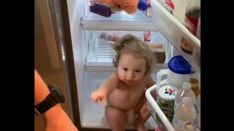 Πιτσιρίκα αρνείται πεισματικά να βγει από το… ψυγείο