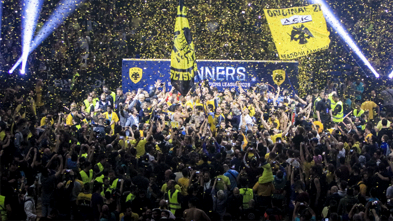 ΑΕΚ: Βίντεο από την εντυπωσιακή μεταμόρφωση του ΟΑΚΑ για το Final Four του BCL το 2018