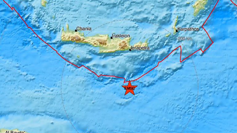 Σεισμός 3,3 Ρίχτερ στην Κρήτη