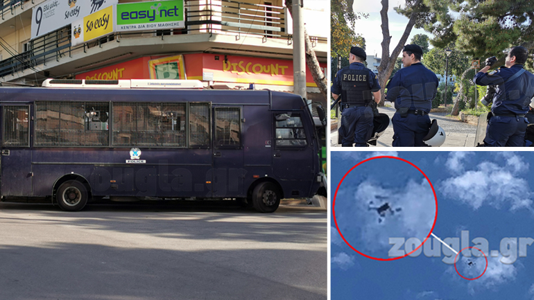 Τα ΜΑΤ απέκλεισαν την πλατεία Αγ. Ιωάννου στην Αγ. Παρασκευή