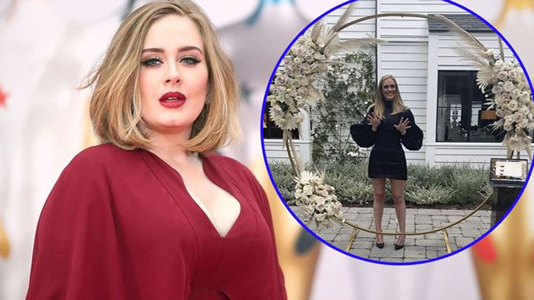 Πιο αδύνατη απο ποτέ η Adele στο πάρτι για τα γενέθλιά της!