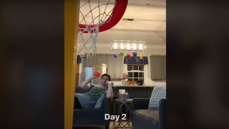 Πατέρας και ανερχόμενος μπασκετμπολίστας λόγω καραντίνας