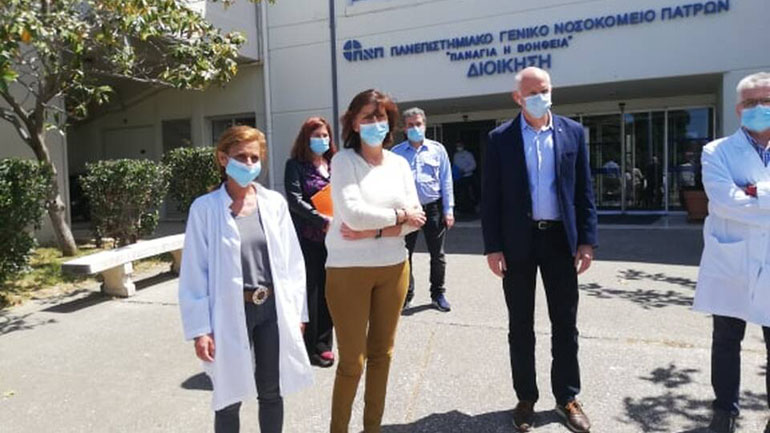 Επίσκεψη Παπανδρέου στο Πανεπιστημιακό Νοσοκομείο της Πάτρας
