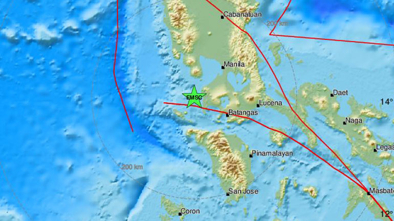 Σεισμός 5,5 Ρίχτερ στις Φιλιππίνες