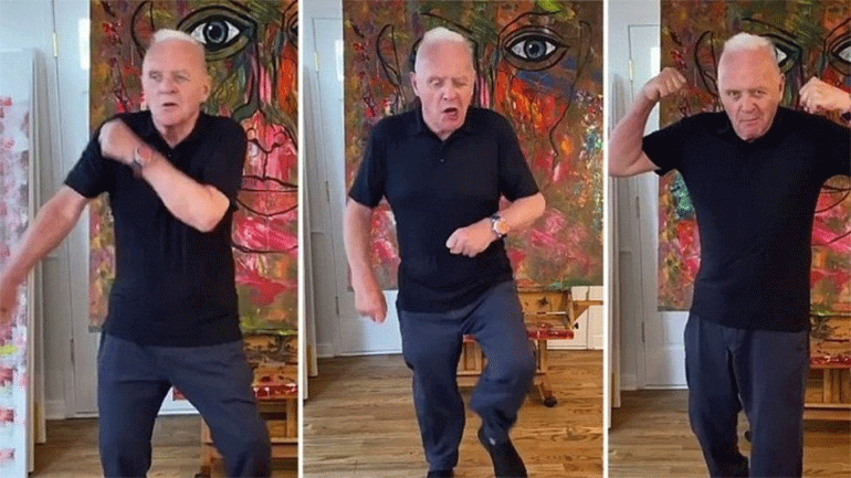 Ο Σερ Άντονι Χόπκινς αποδέχθηκε την πρόκληση «Toosie Slide» του Drake