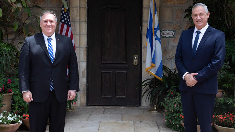 Επιφυλακτικότητα συνιστά ο Πομπέο στο Ισραήλ στην προσάρτηση εδαφών της κατεχόμενης Δυτικής Όχθης