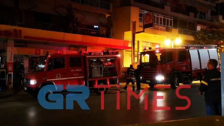 Πυρκαγιά σε βενζινάδικο στη Θεσσαλονίκη
