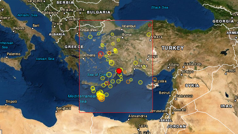 Σεισμός 3.9 Ρίχτερ στα Δωδεκάνησα