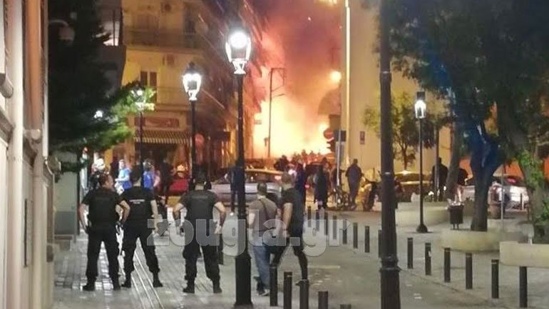 Νέο βίντεο από τα επεισόδια στη Θεσσαλονίκη