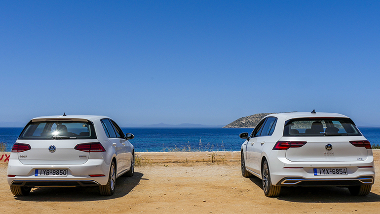 Πολύ μικρές και οι διαφορές στο πίσω μέρος...