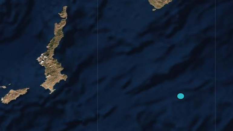 Σεισμική δόνηση μεγέθους 4 βαθμών Ρίχτερ στον θαλάσσιο χώρο της Καρπάθου