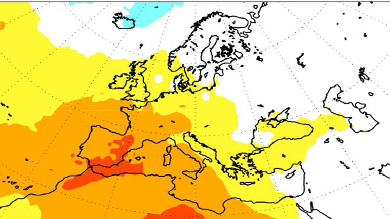 Copernicus: Υψηλότερες θερμοκρασίες και λίγες βροχές το καλοκαίρι του 2020 στην Ευρώπη