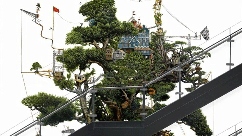 «Ο Κήπος», μια νωπογραφία ως μεταφορά της προόδου του ανθρώπου