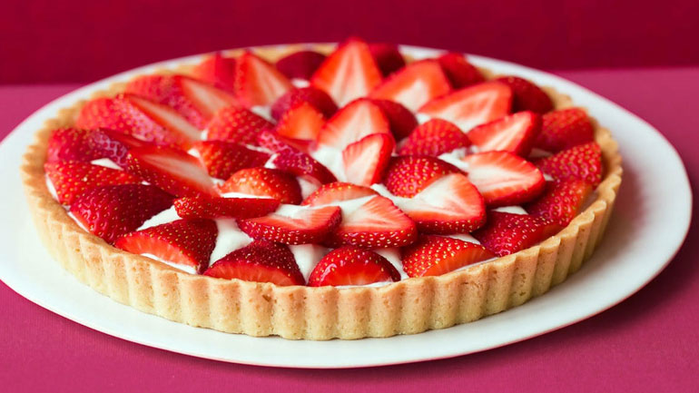 Λαχταριστή τάρτα με φράουλες