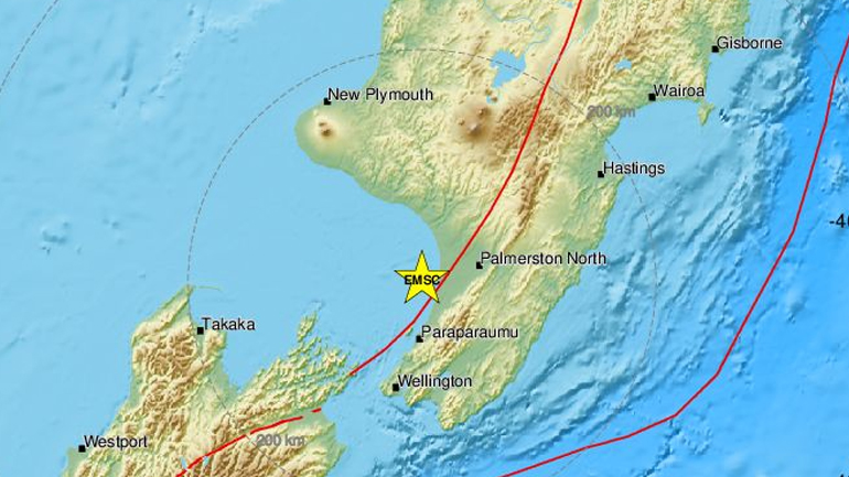 Νέα Ζηλανδία: Σεισμική δόνηση 5,9R κοντά στο Ουέλινγκτον