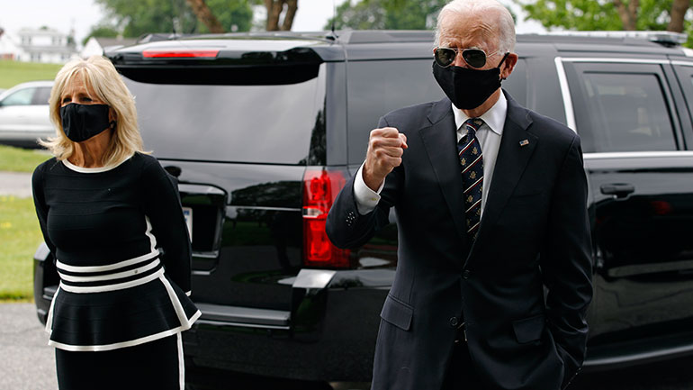 ΗΠΑ: Πρώτη δημόσια εμφάνιση του Τζο Μπάιντεν από τη 15η Μαρτίου
