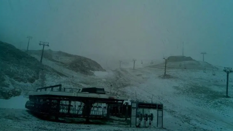 Χιόνισε στον Παρνασσό