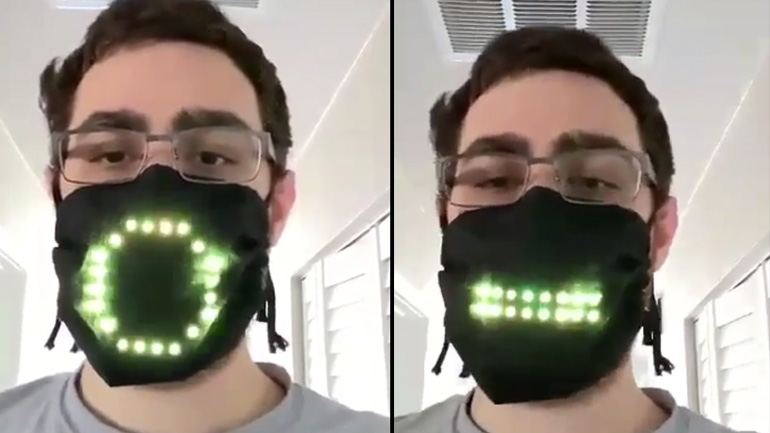 Μάσκα που δείχνει τη διάθεσή σου