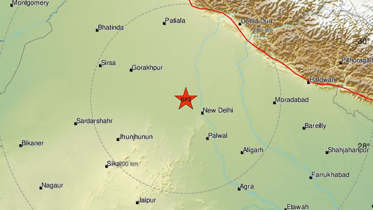 Ινδία: Σεισμικές δονήσεις έγιναν αισθητές στο Νέο Δελχί