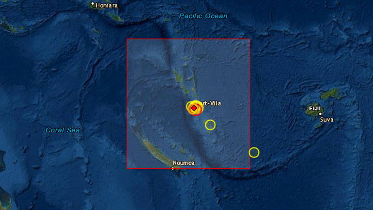 Σεισμός 5,5 Ρίχτερ στο Αρχιπέλαγος Βανουάτου