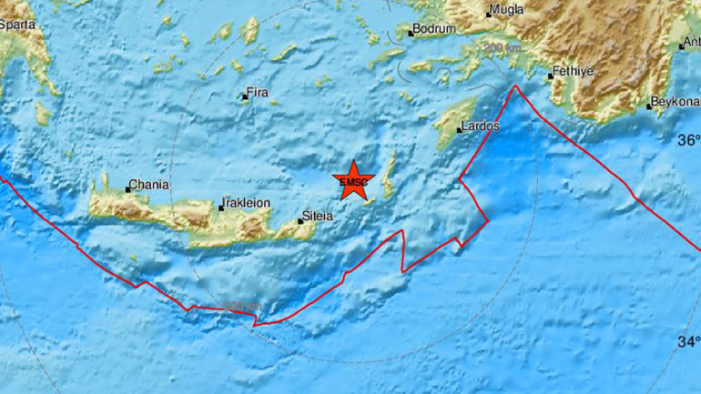 Σεισμός 4,2 Ρίχτερ στην Κάσο