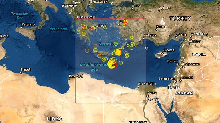 Σεισμική δόνηση 4,5 Ρίχτερ στην Κρήτη