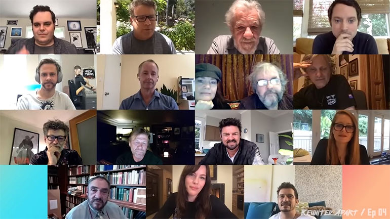 Οι πρωταγωνιστές του «Άρχοντα των Δαχτυλιδιών» έκαναν reunion στο Zoom