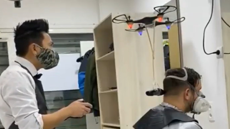 Το είδαμε κι αυτό: Κούρεμα με… drone!