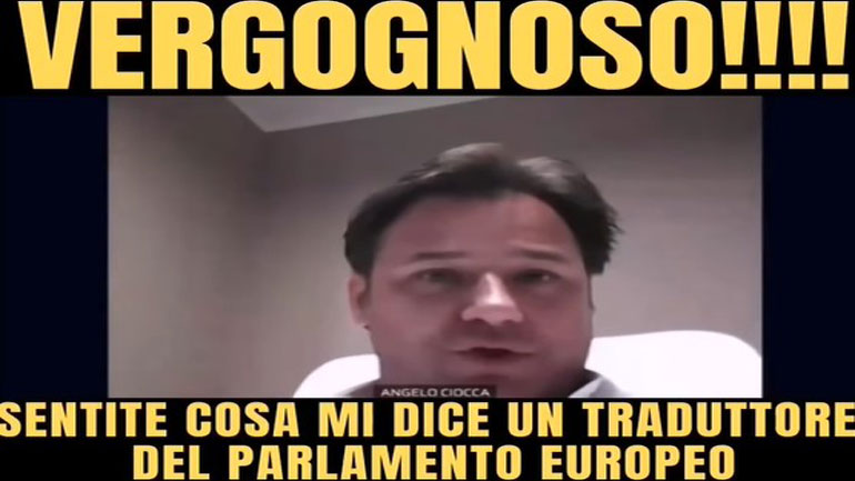 Διερμηνέας χλευάζει σε ζωντανή μετάδοση Ιταλό ευρωβουλευτή της Λέγκα