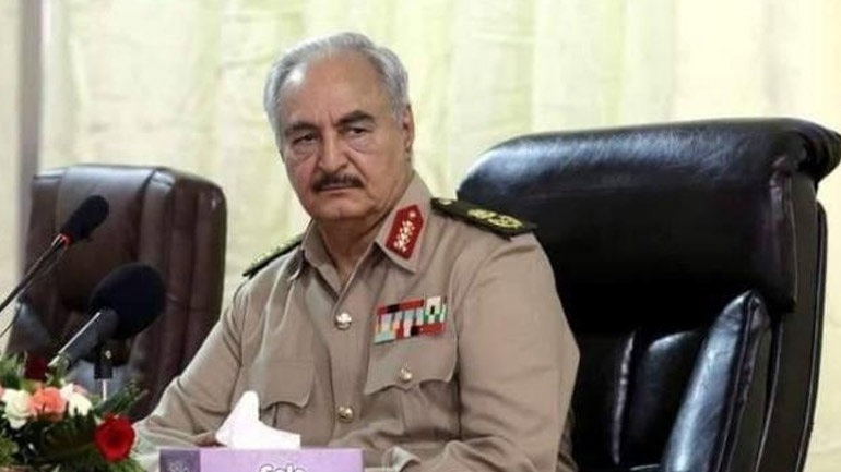 Ο στρατάρχης Χαλίφα Χάφταρ, αρχηγός του Εθνικού Στρατού της Λιβύης (LNA)
