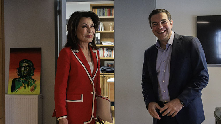 Συνάντηση Αλ. Τσίπρα με τη Γ. Αγγελοπούλου