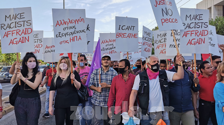Πορεία προς την Αμερικανική Πρεσβεία από μέλη του ΣΥΡΙΖΑ
