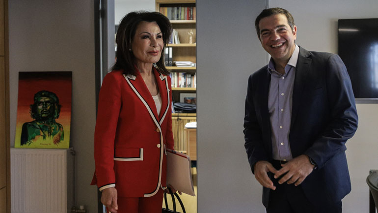 Συνάντηση Αλέξη Τσίπρα με την πρόεδρο της Επιτροπής «Ελλάδα 2021»