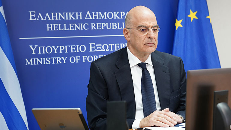 Συνομιλία Ν. Δένδια με τον υπουργό Εξωτερικών των Ηνωμένων Αραβικών Εμιράτων