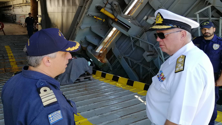 Ο αρχηγός του Γενικού Επιτελείου Ναυτικού στον ναύσταθμο Κρήτης