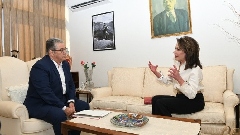 Συνάντηση Κουτσούμπα με την πρόεδρο της Επιτροπής «Ελλάδα 2021»