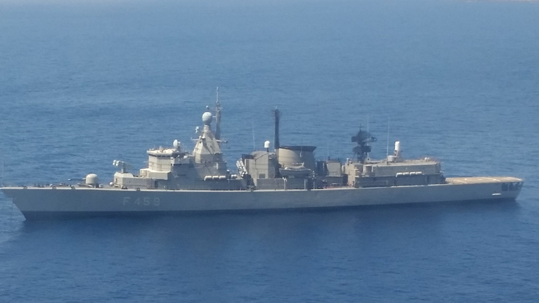 Συνεκπαίδευση ελληνικής φρεγάτας και υποβρυχίου με πολεμικό αεροσκάφος των ΗΠΑ νότια της Κρήτης