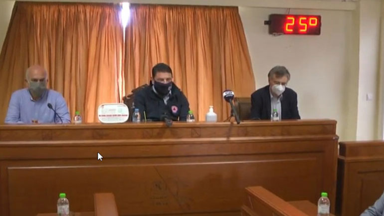 Με μάσκες στην Ξάνθη Χαρδαλιάς και Τσιόδρας