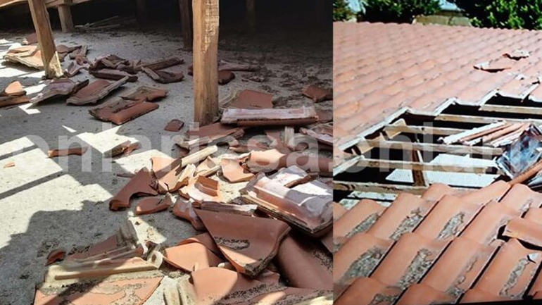 Αεροσκάφος ξήλωσε σκεπή σπιτιού σε χωριό της Λάρισας