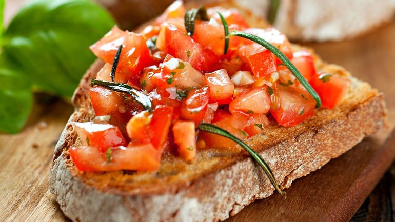 Ιταλικές μπρουσκέτες για να εντυπωσιάσετε τους καλεσμένους σας