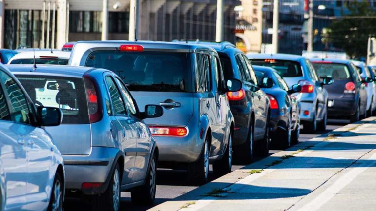 Μποτιλιάρισμα στην Κατεχάκη λόγω τροχαίου