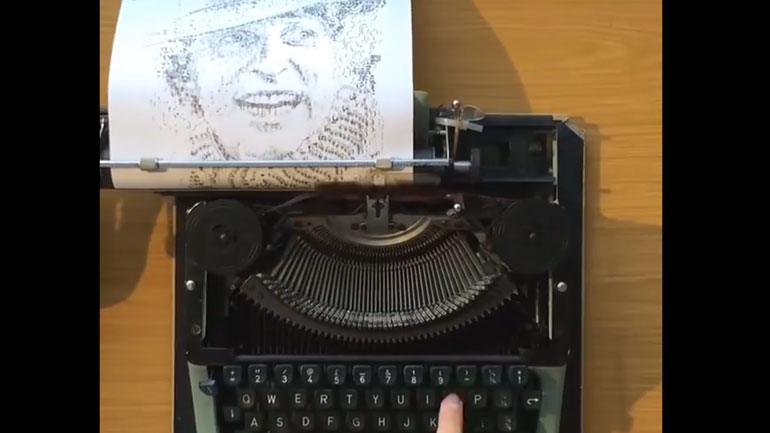 Ζωγραφική με γραφομηχανή