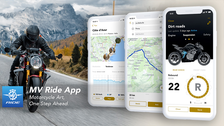 MV Agusta Ride App: Μια εφαρμογή για όλα! 