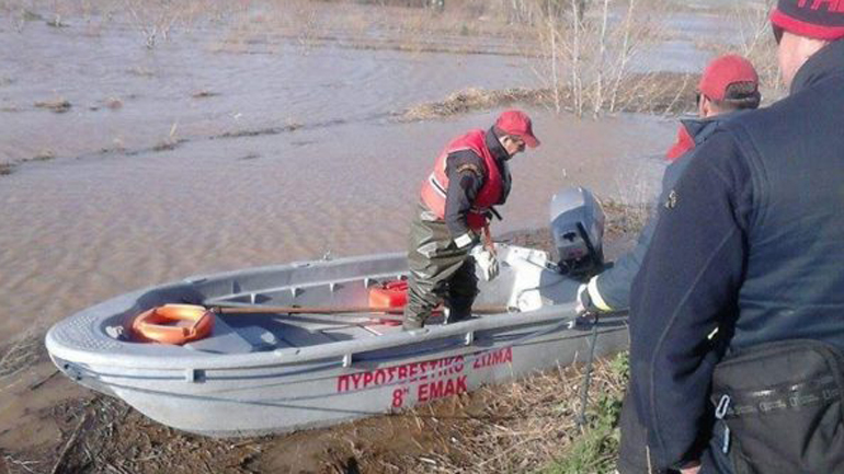 Επιχείρηση διάσωσης ατόμου που χάθηκε στον ποταμό Καράμπαλη της Καρδίτσας
